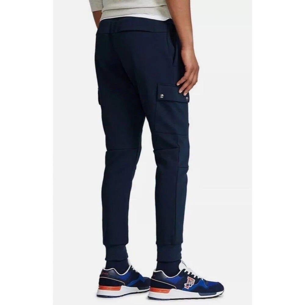 Polo Ralph Laure Mens size L Cargo Double knit Jogger Aivator Blue NWT - Picture 2 of 11